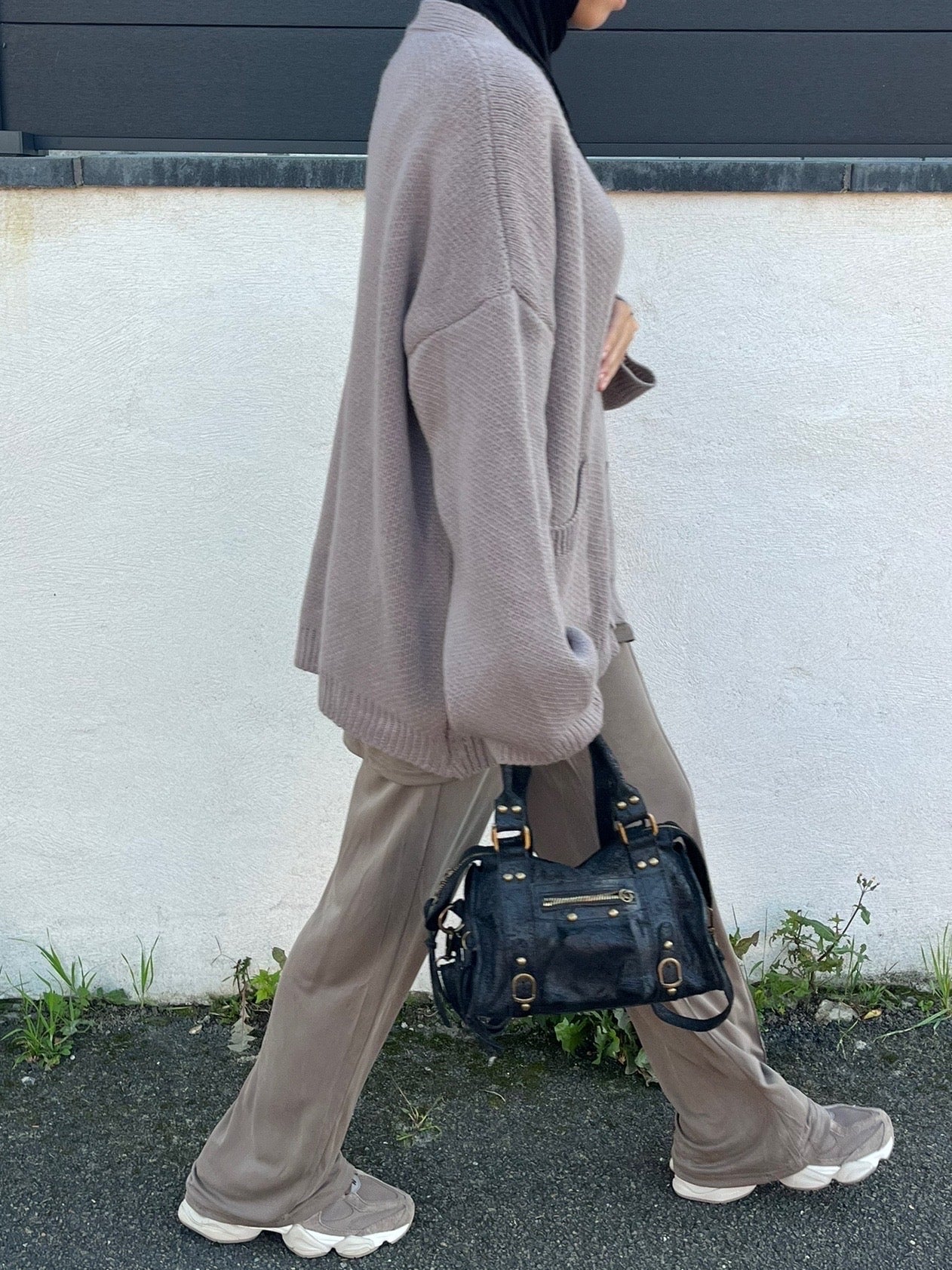 Ensemble FLUIDE taupe