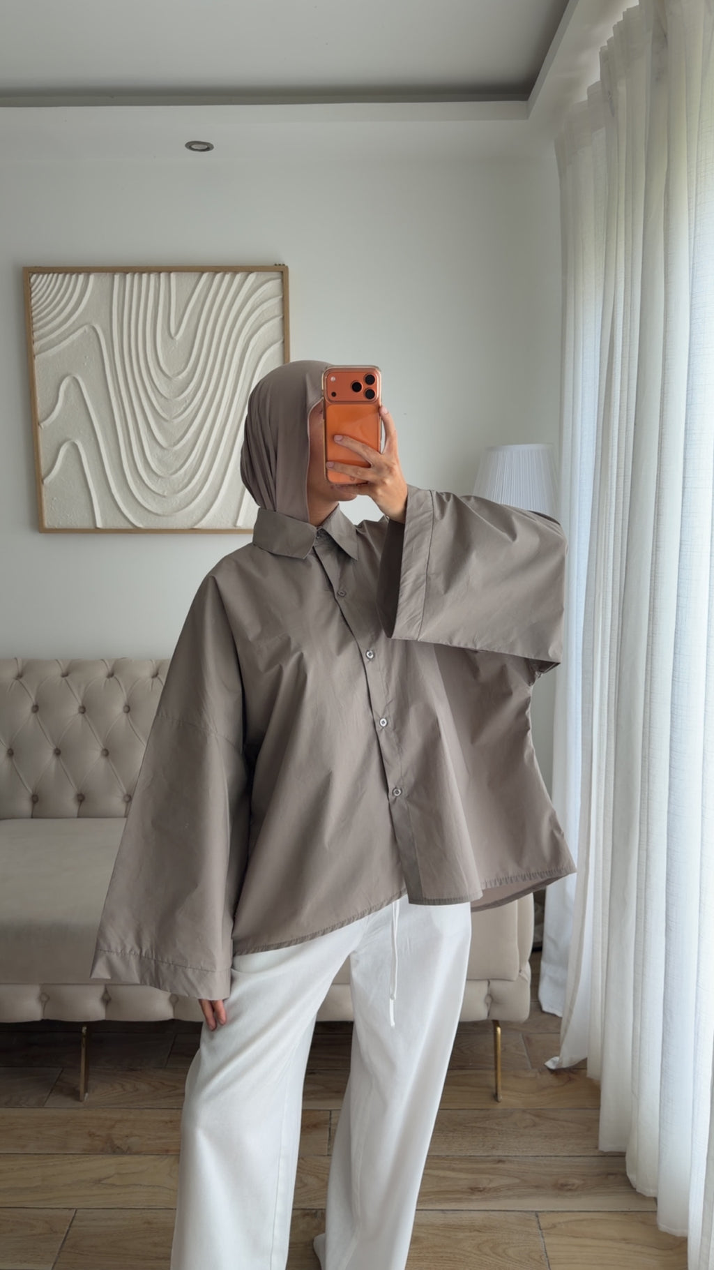 CHEMISE OVER (TAUPE)
