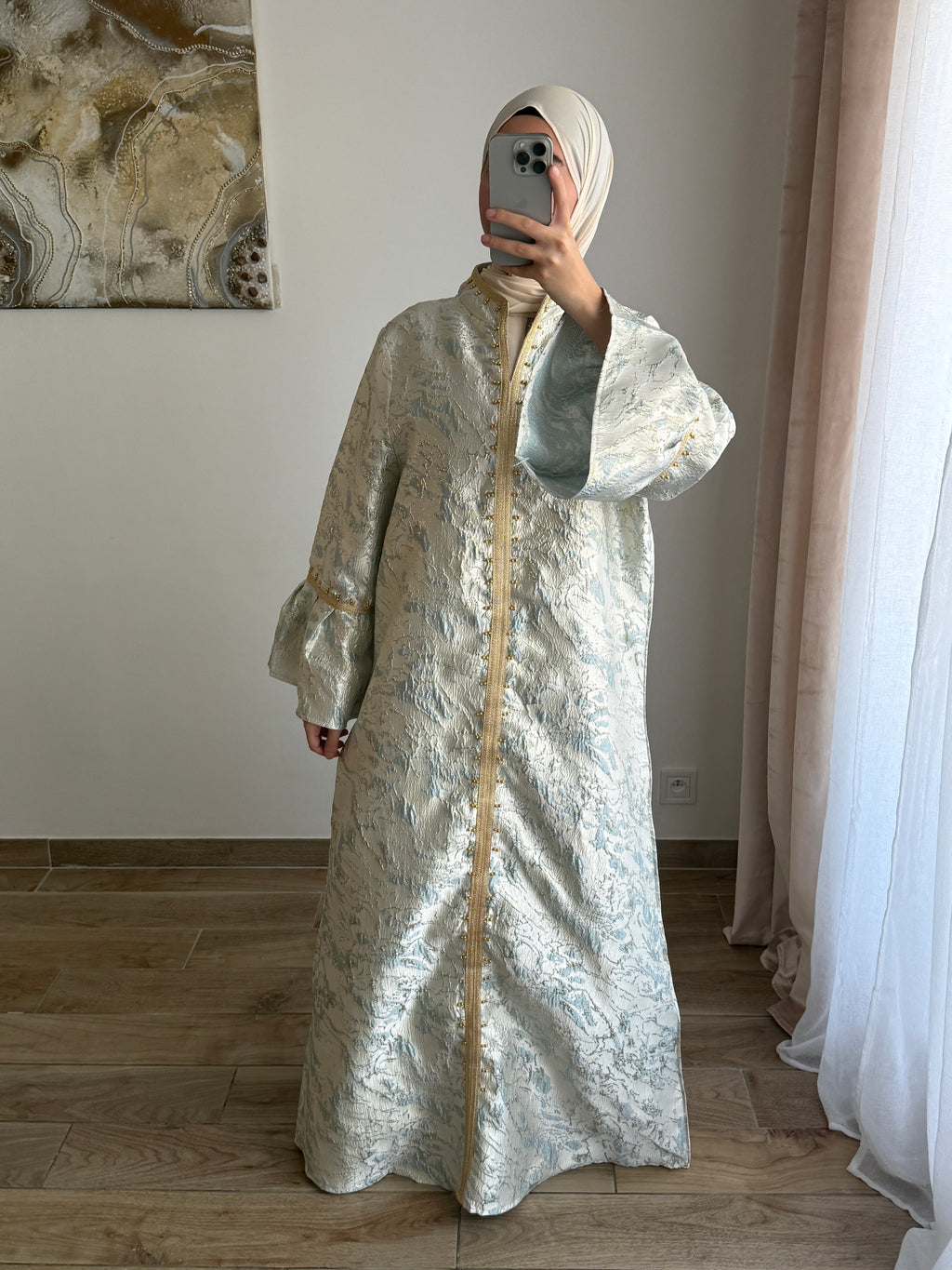 ABAYA BROCARD [BABY BLUE]