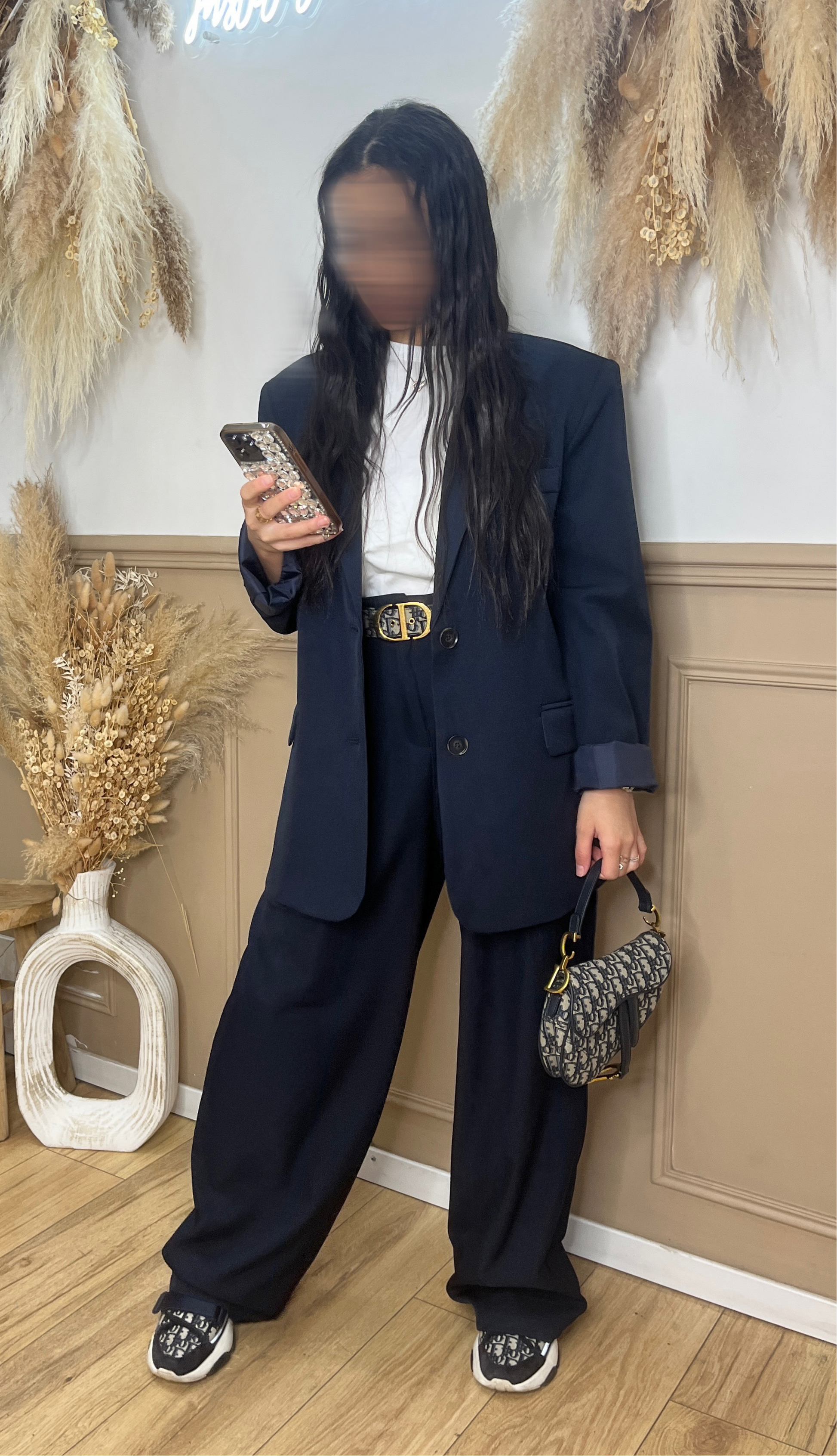 Pantalon LOOSE marine