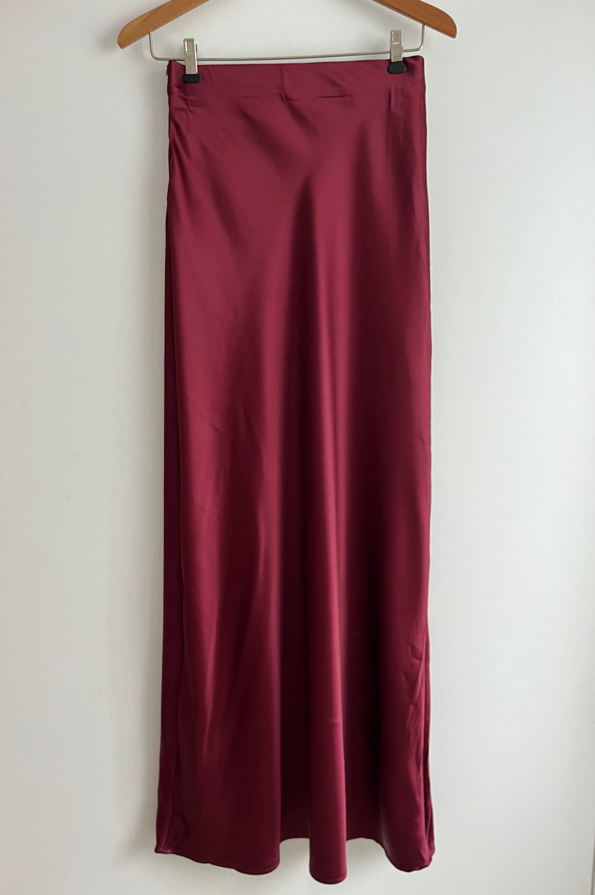 JUPE SATINA [BURGUNDY]