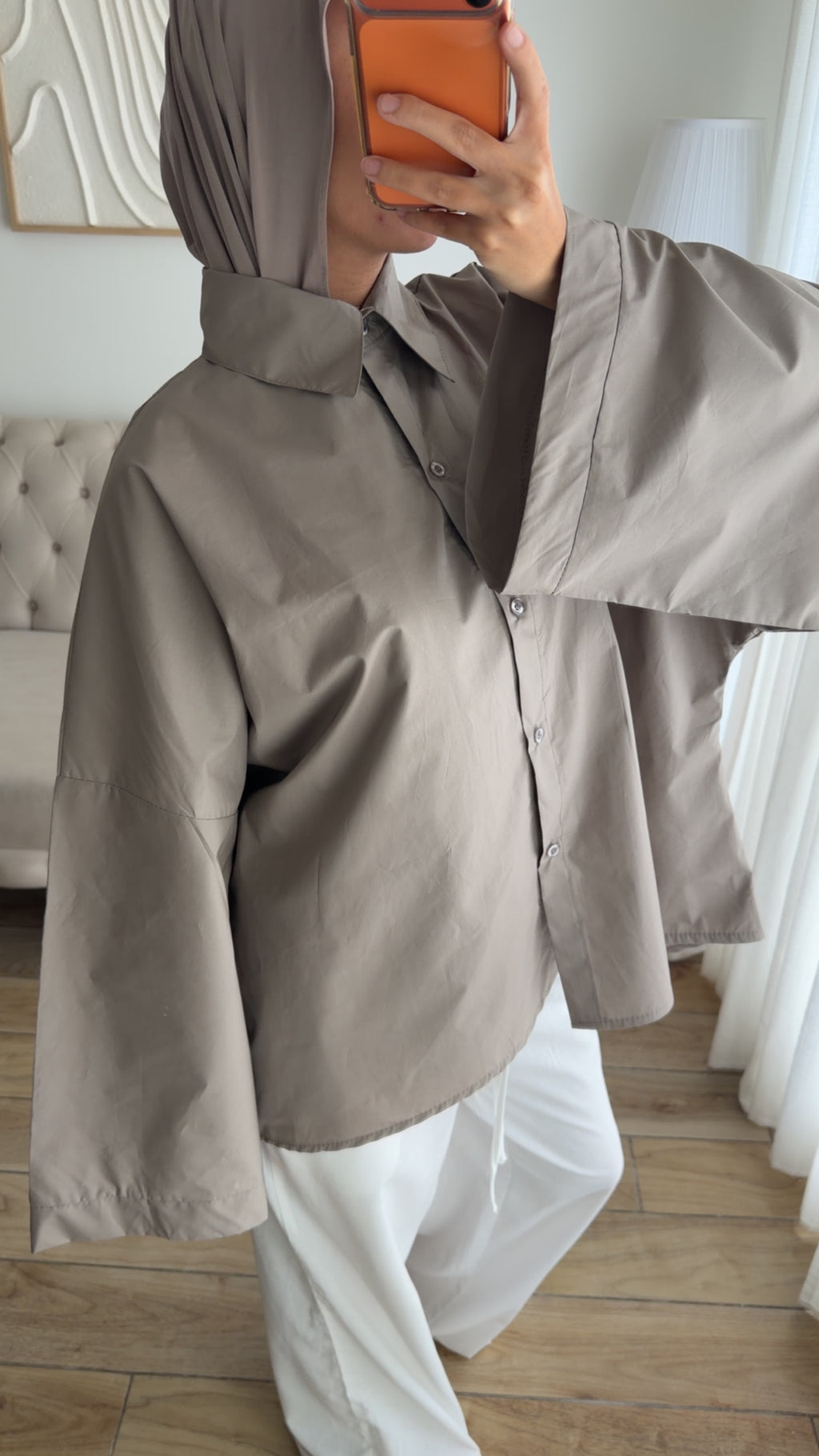 CHEMISE OVER (TAUPE)