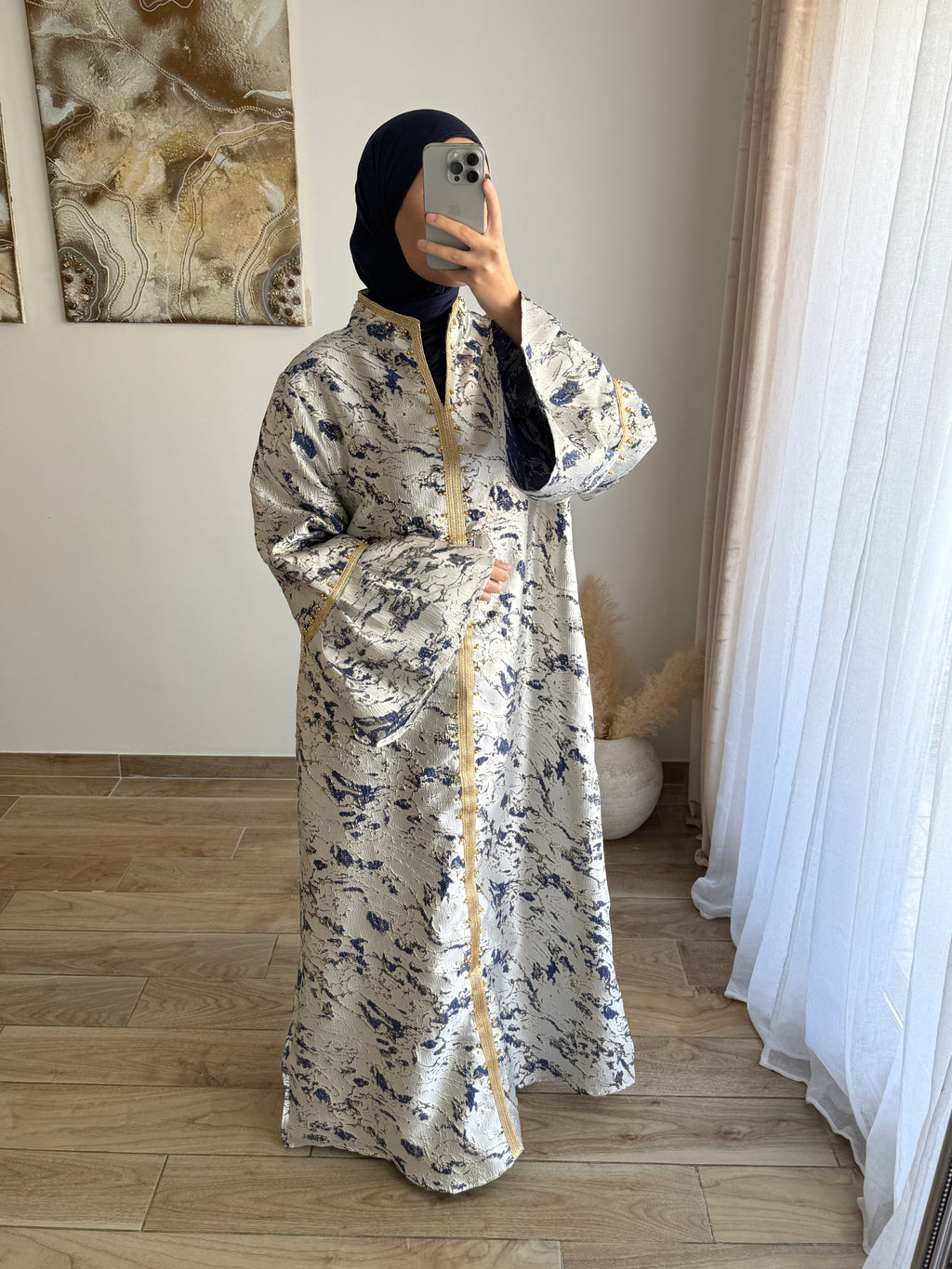 ABAYA BROCARD [BLUE]