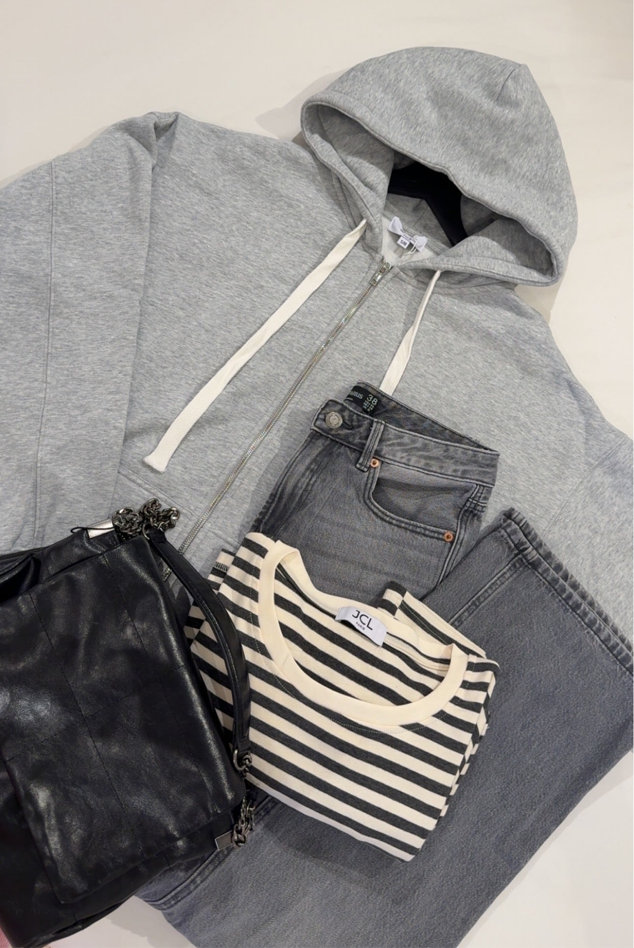 GILET ZIP GREY