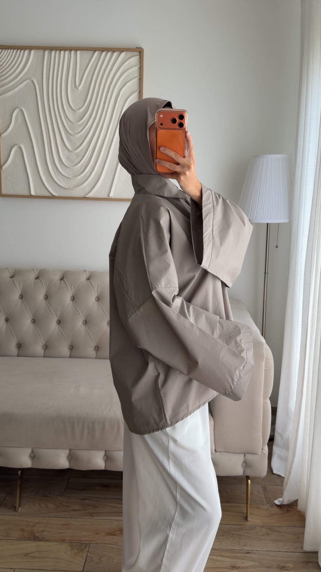 CHEMISE OVER (TAUPE)