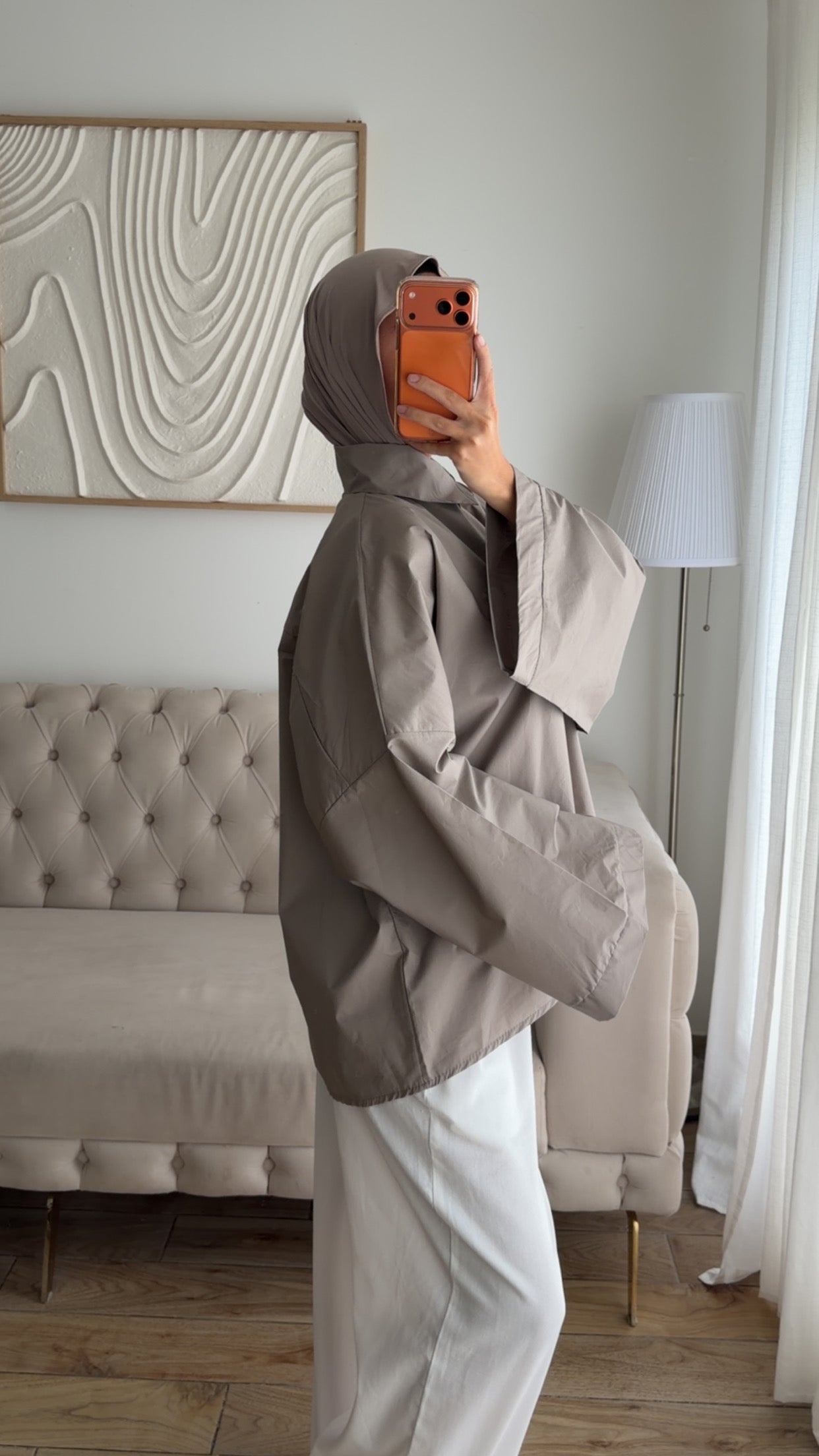 CHEMISE OVER (TAUPE)
