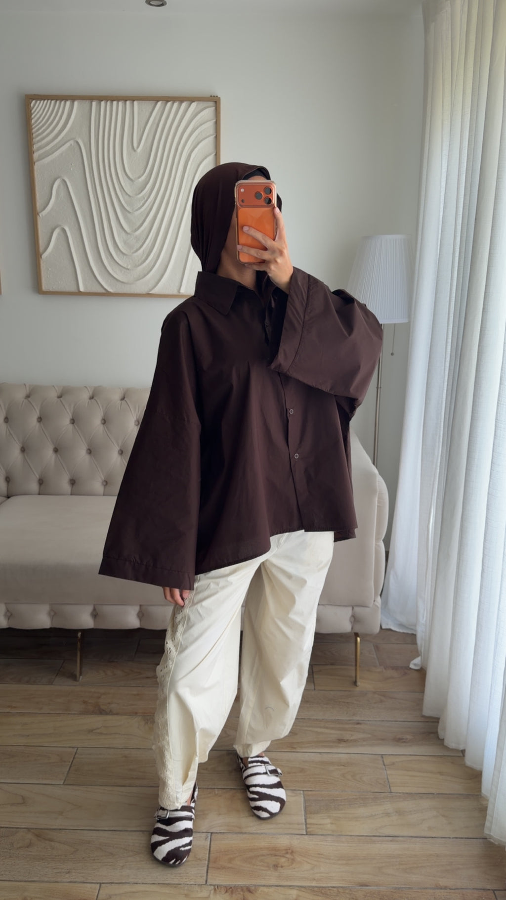 CHEMISE OVER (BROWN)