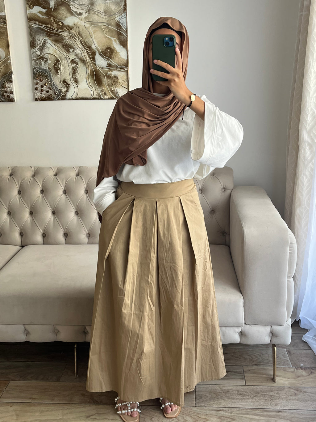 JUPE BEIGE