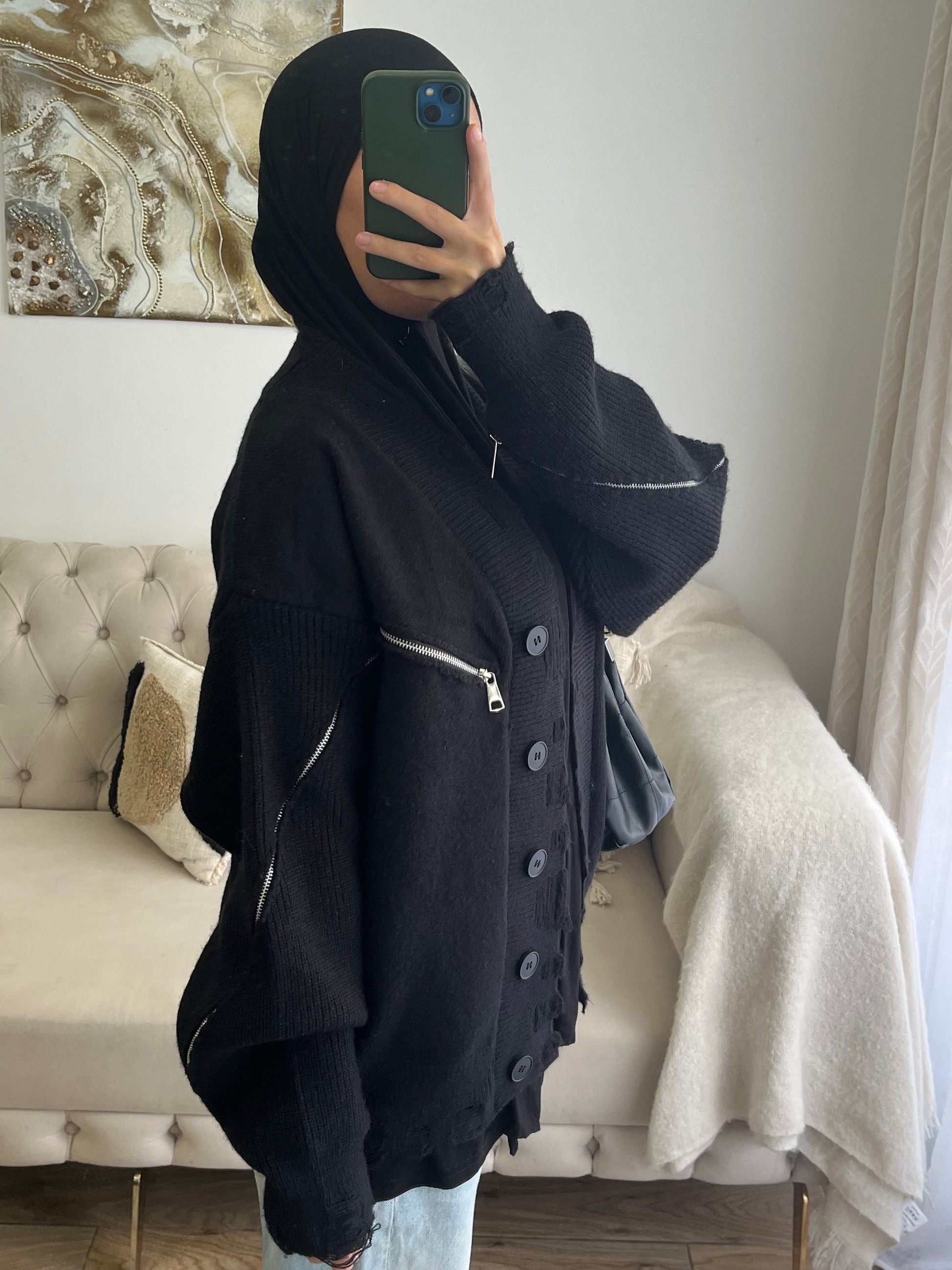 CARDIGAN ZIPETTE