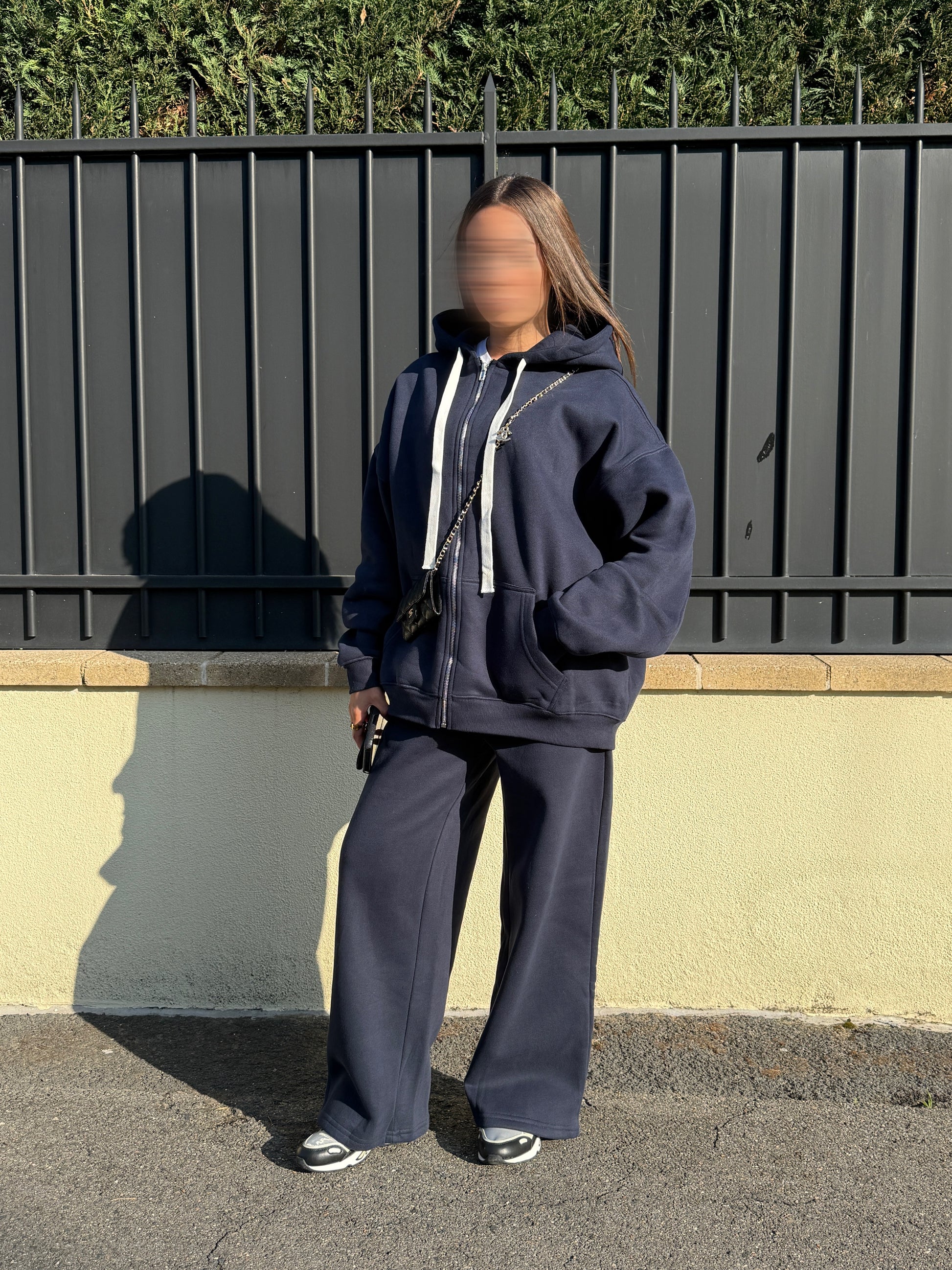 GILET ZIP NAVY
