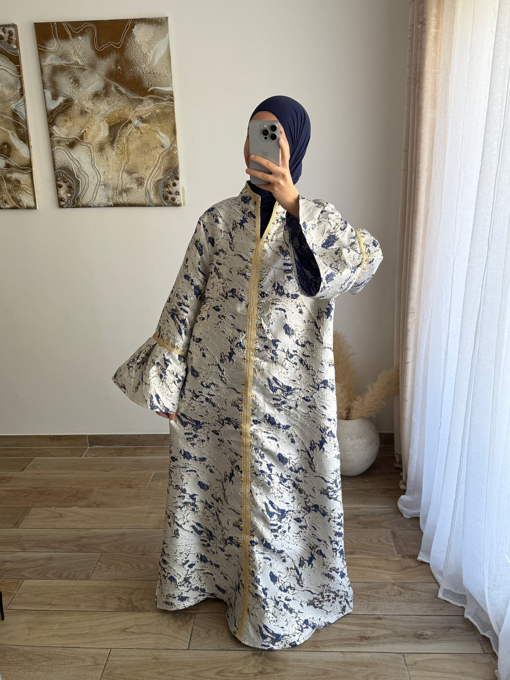 ABAYA BROCARD [BLUE]