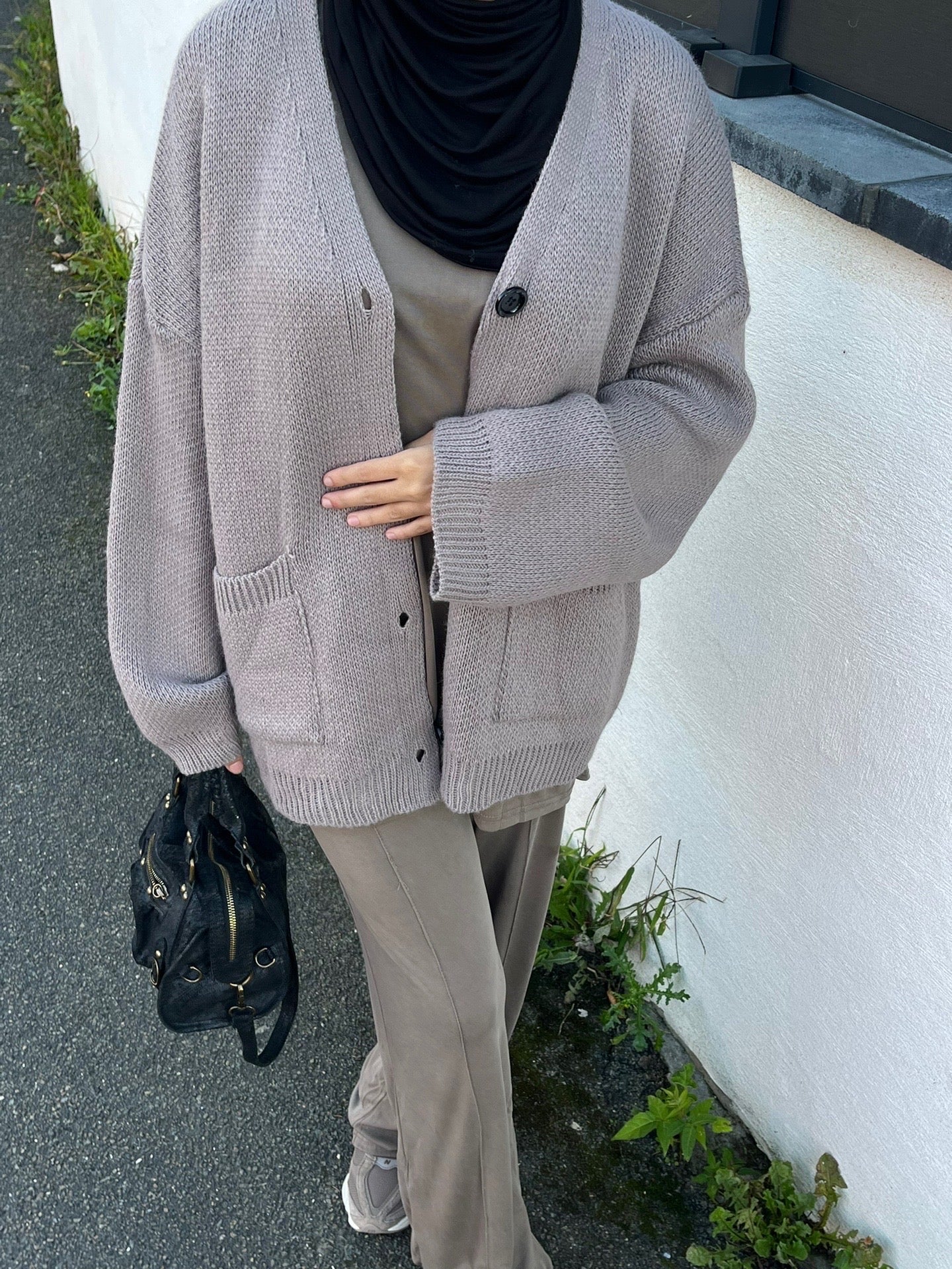 Ensemble FLUIDE taupe