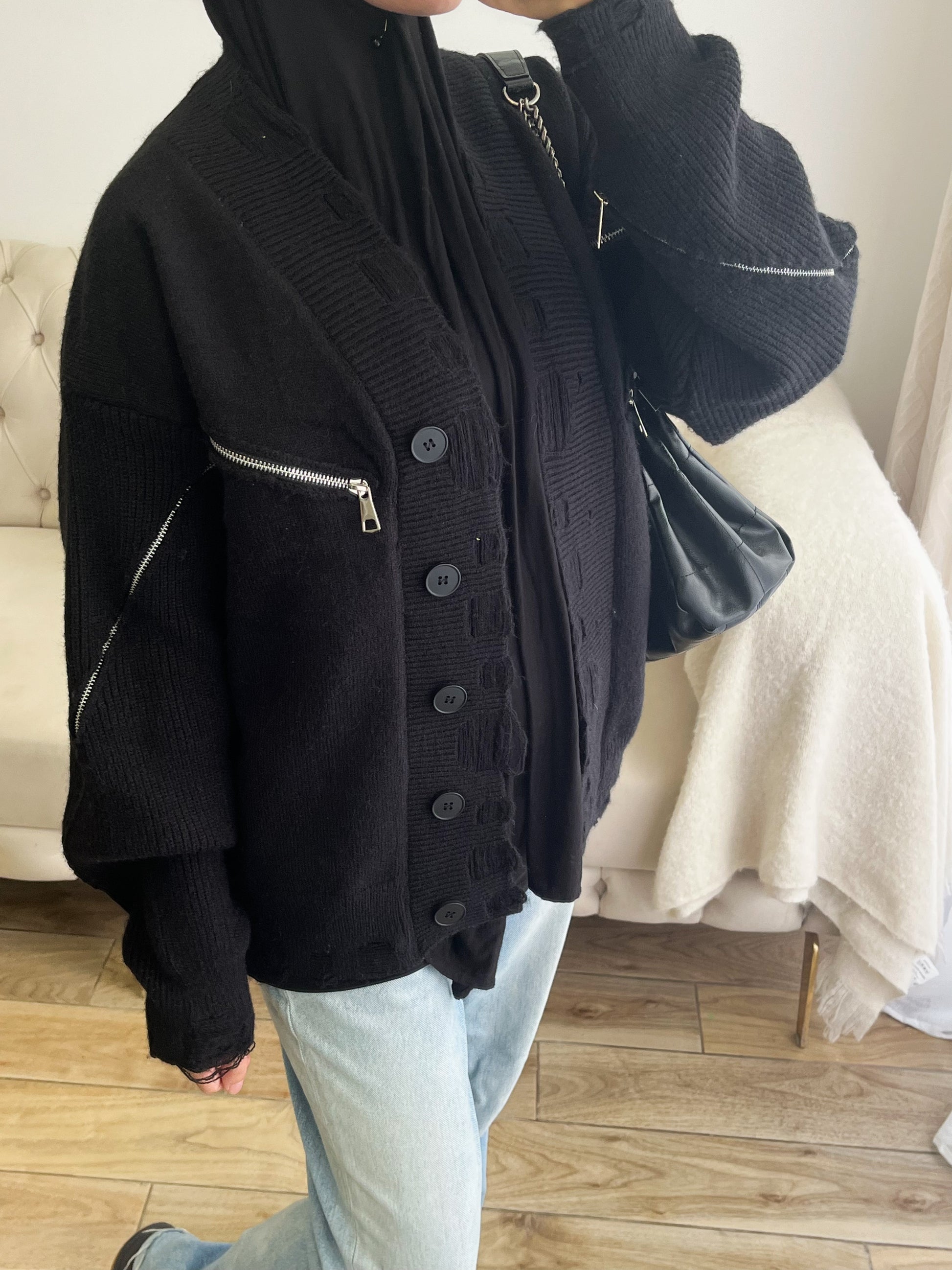 CARDIGAN ZIPETTE