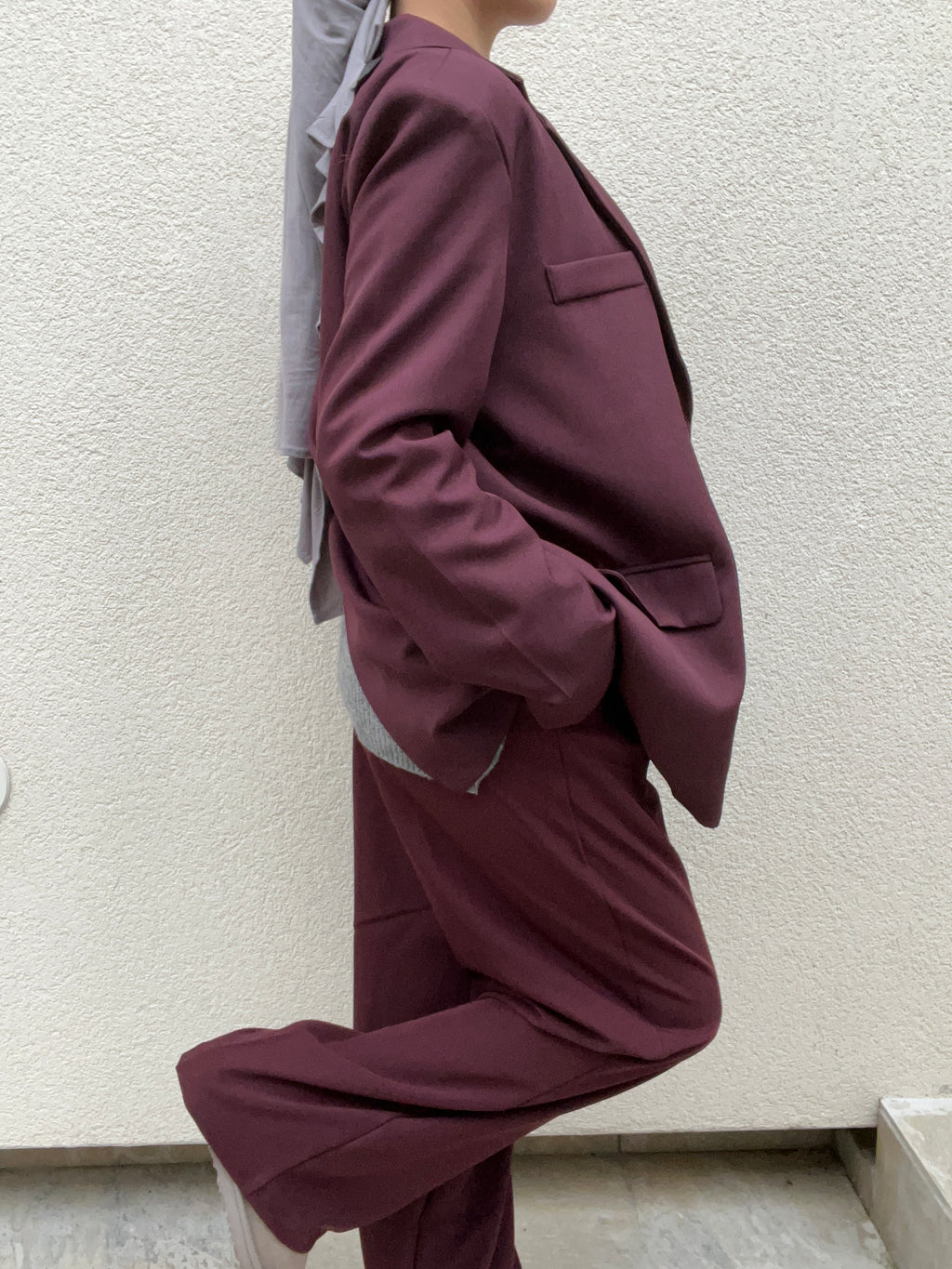 Pantalon bordeaux 
