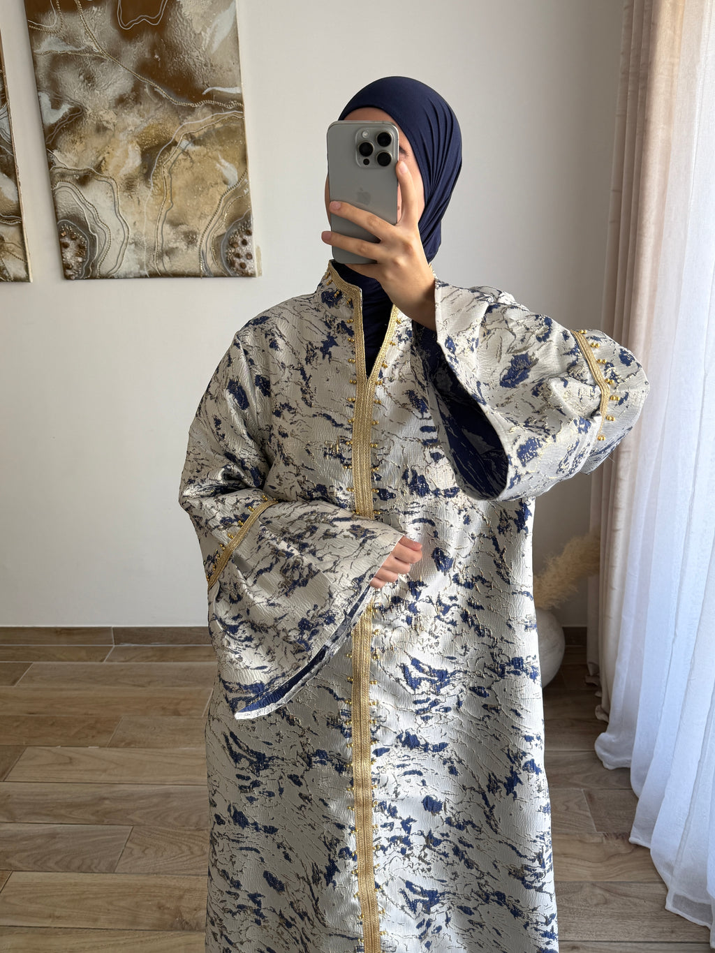 ABAYA BROCARD [BLUE]