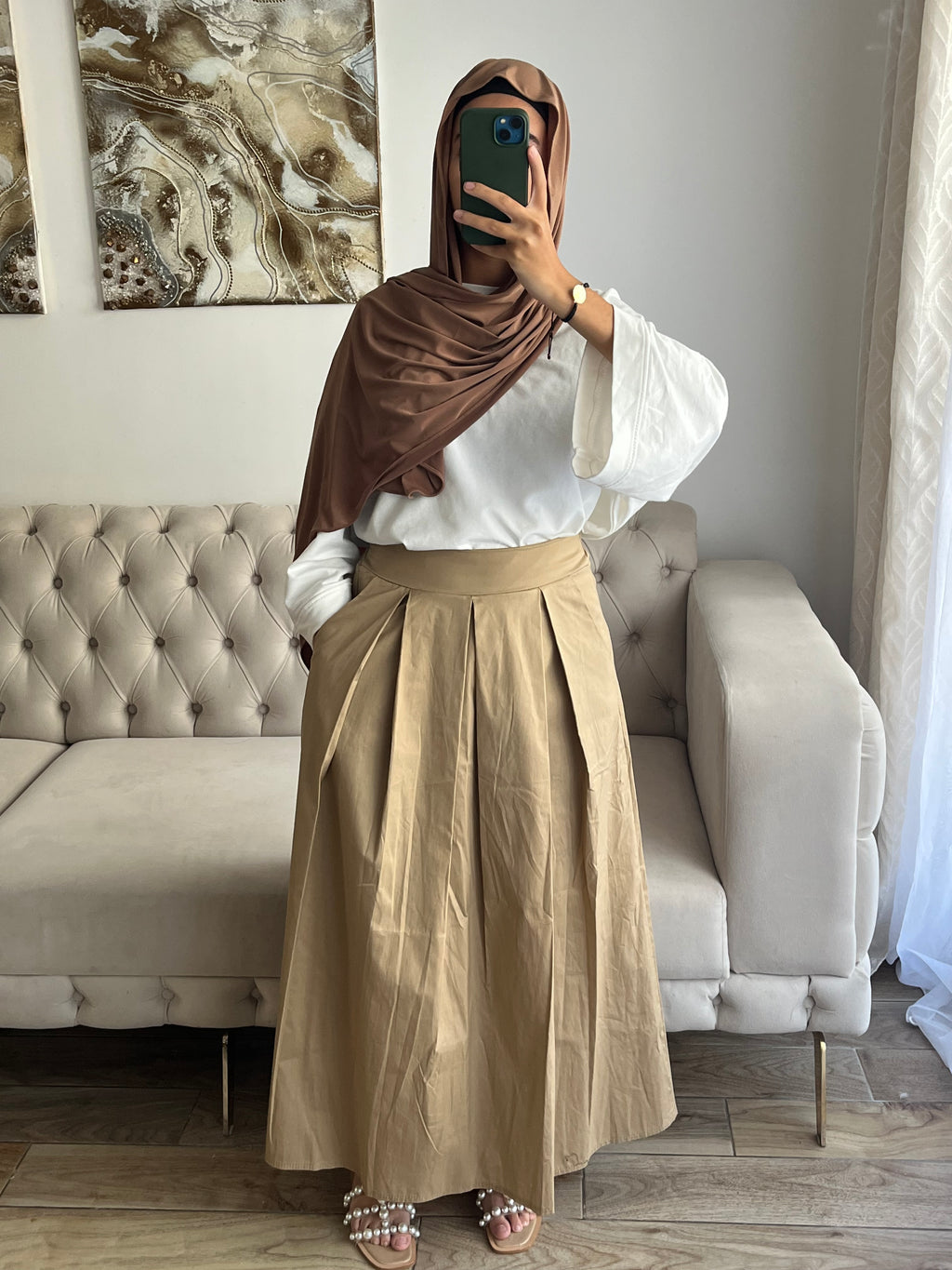 JUPE BEIGE