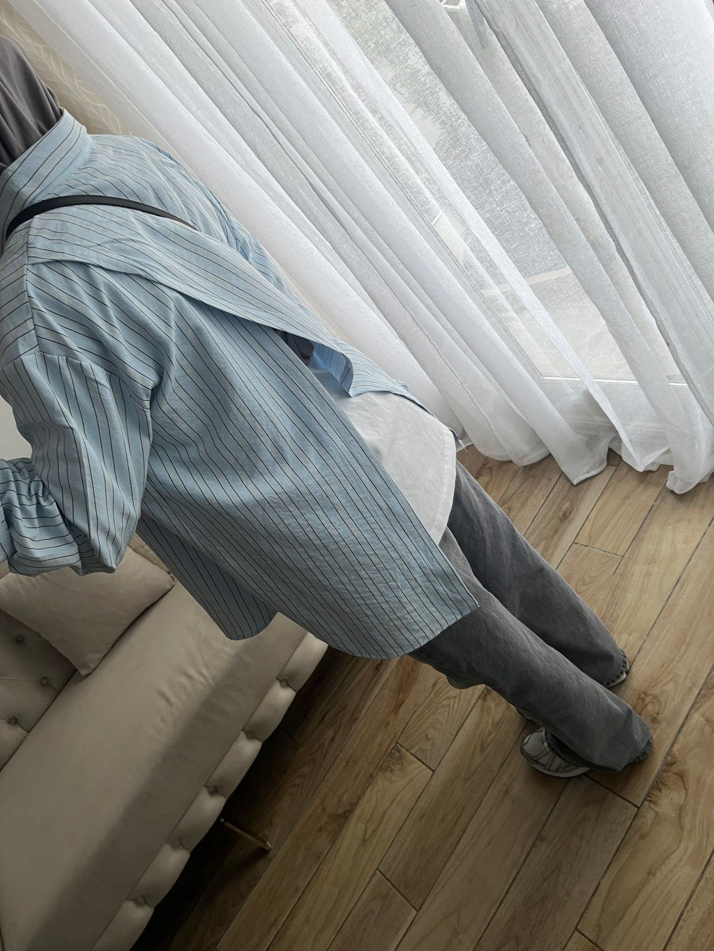 CHEMISE FENDUE [BLEU]