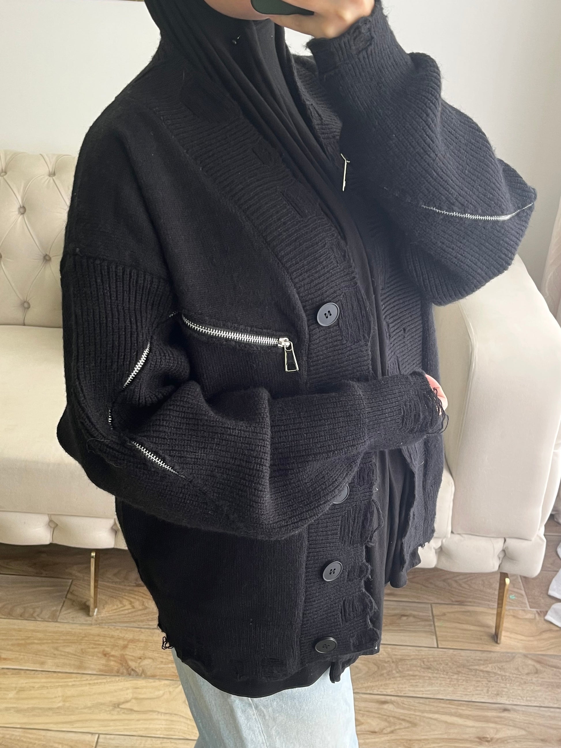 CARDIGAN ZIPETTE