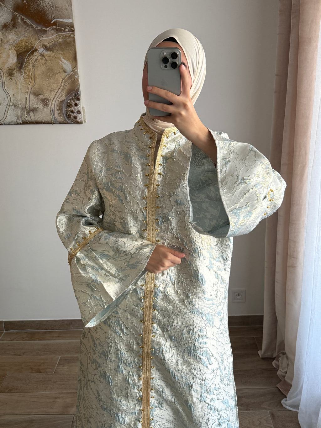 ABAYA BROCARD [BABY BLUE]