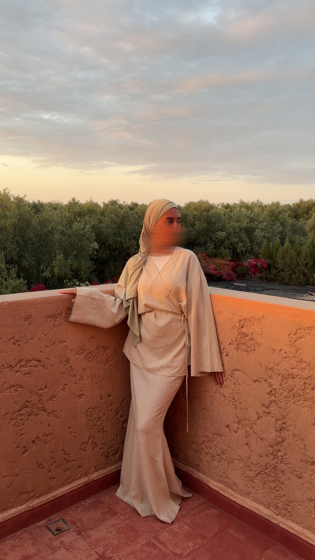 JUPE LIN [BEIGE]